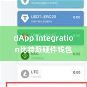 dApp integration比特派硬件钱包