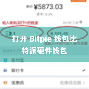 打开 Bitpie 钱包比特派硬件钱包