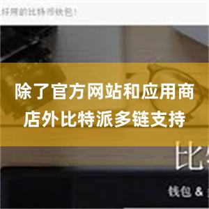 除了官方网站和应用商店外比特派多链支持