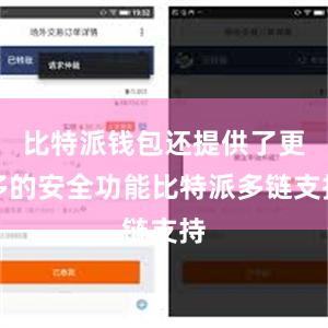 比特派钱包还提供了更多的安全功能比特派多链支持