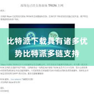 比特派下载具有诸多优势比特派多链支持