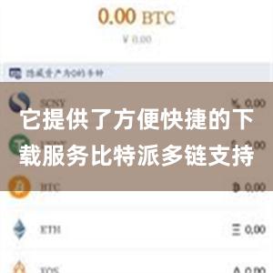 它提供了方便快捷的下载服务比特派多链支持